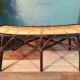 Banc rotin 2 places 1980s