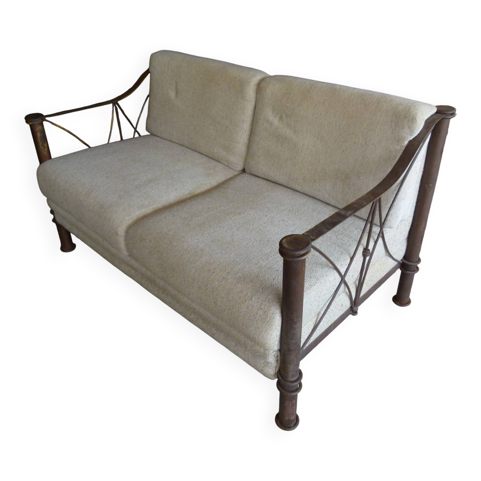 Wrought iron sofa