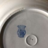 Set of 8 old deep plates Badonviller