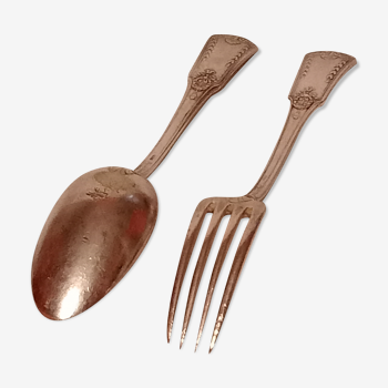 Empire style spoon and fork cutlery