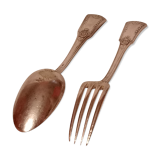 Empire style spoon and fork cutlery