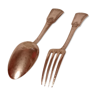Empire style spoon and fork cutlery