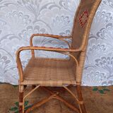 1960s rattan armchair