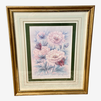 Peonies botanical framework