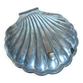 Beurrier ancien en plaque argent