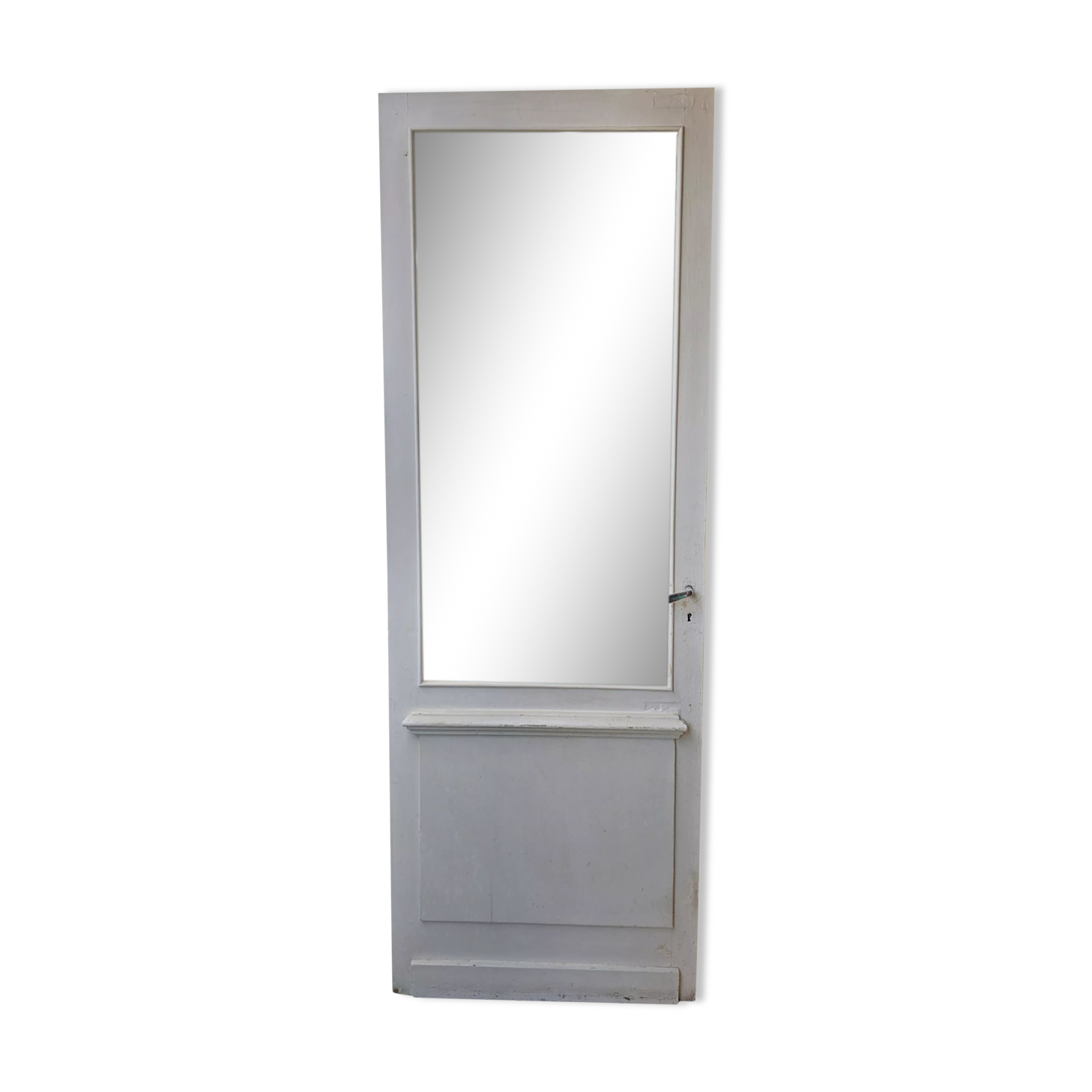 Interior door in wood, glazed, nineteenth