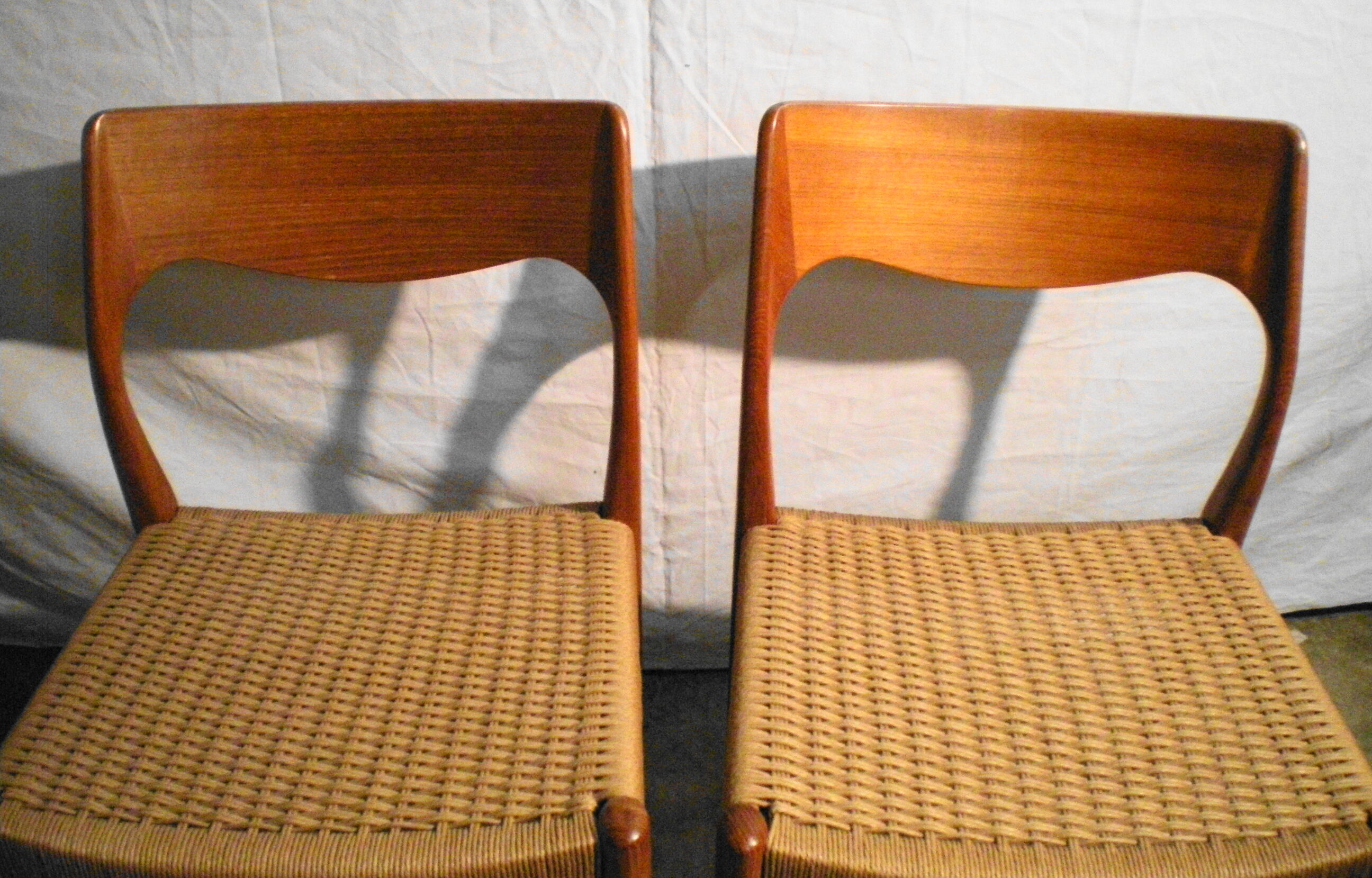 Pair of Danish chairs by Niels Otto Moller from the 60s