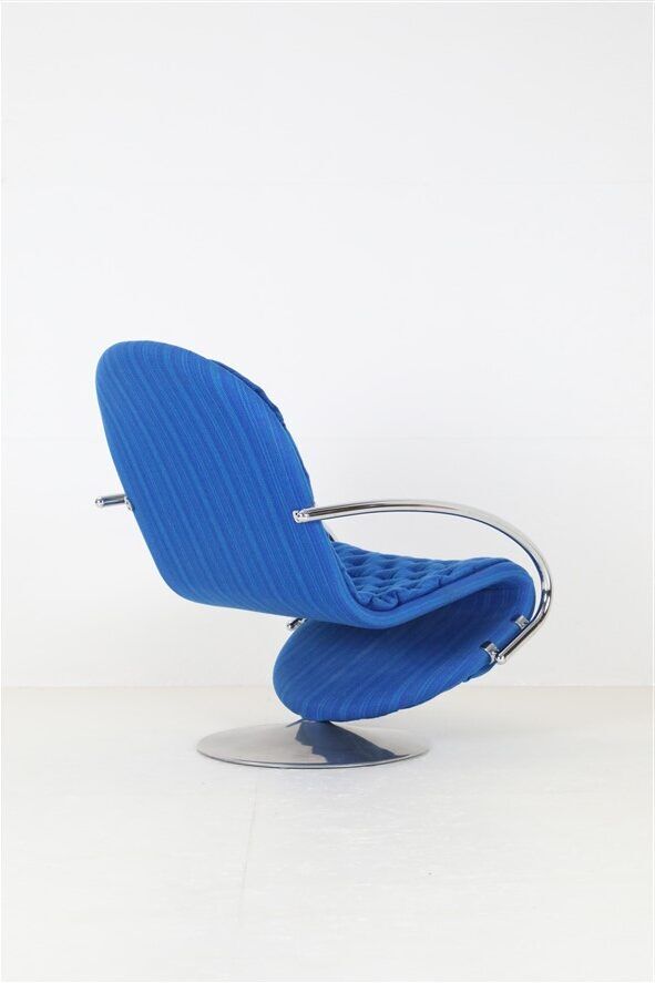 Fritz Hansen / Verner Panton “1-2-3” swivel chair / armchair / Space Age / Mid Century Danish Modern Design / 70s