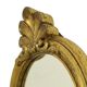 French Crested Mirror Gold Leaf Baroque Style Classic 48cm