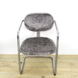 Vintage Faux Leather Chairs, Spain, 1970s