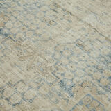 Hand-Knotted Persian Antique 1970s 210 cm x 294 cm Beige Wool Carpet