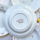 4 assiettes creuses l’amandinoise en porcelaine blanche dorées motif fleuris