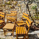 Set of 7 wooden chairs