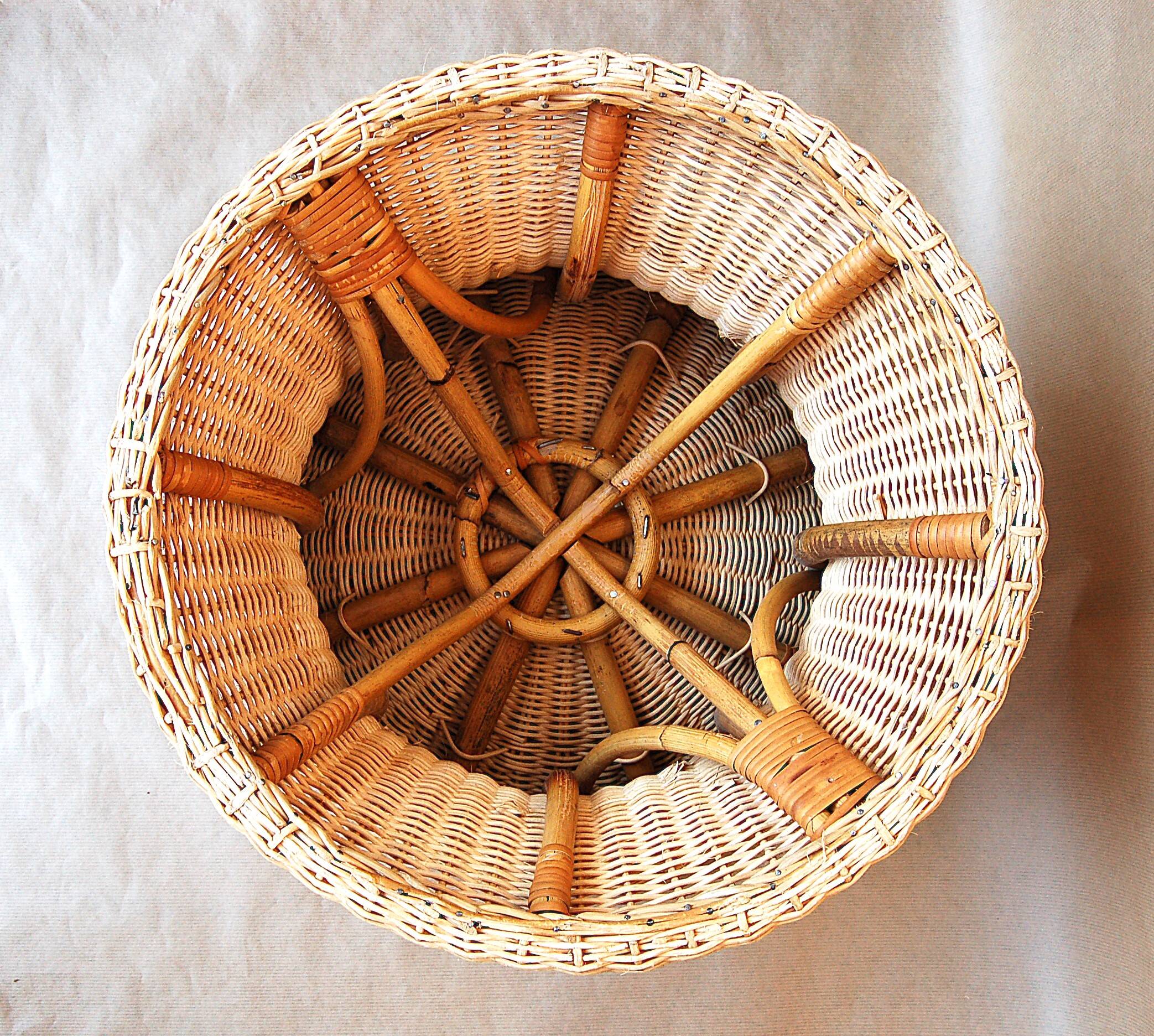 EERO AARNIO Asko rattan pouf or footstool