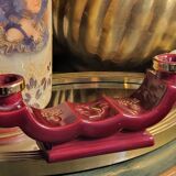 Art Deco ceramic candle holder