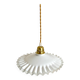 Suspension opaline plissée