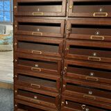 Oak-stained beech mailboxes