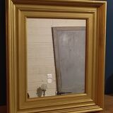 Mirror solid wood frame gilded
