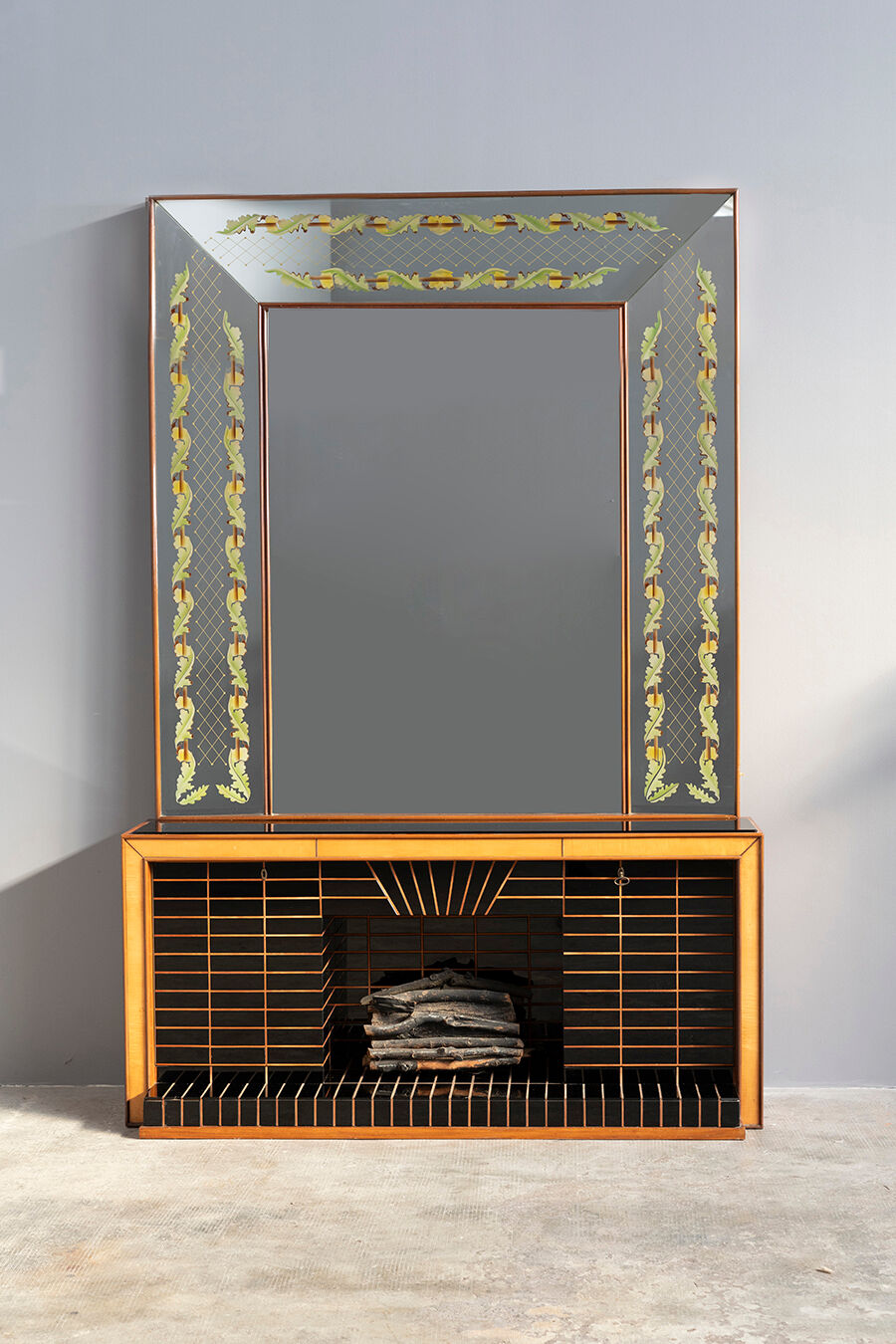 Sideboard with mirror by Luigi Brusotti, 1940