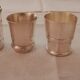 Set of 7 timpani in silver metal