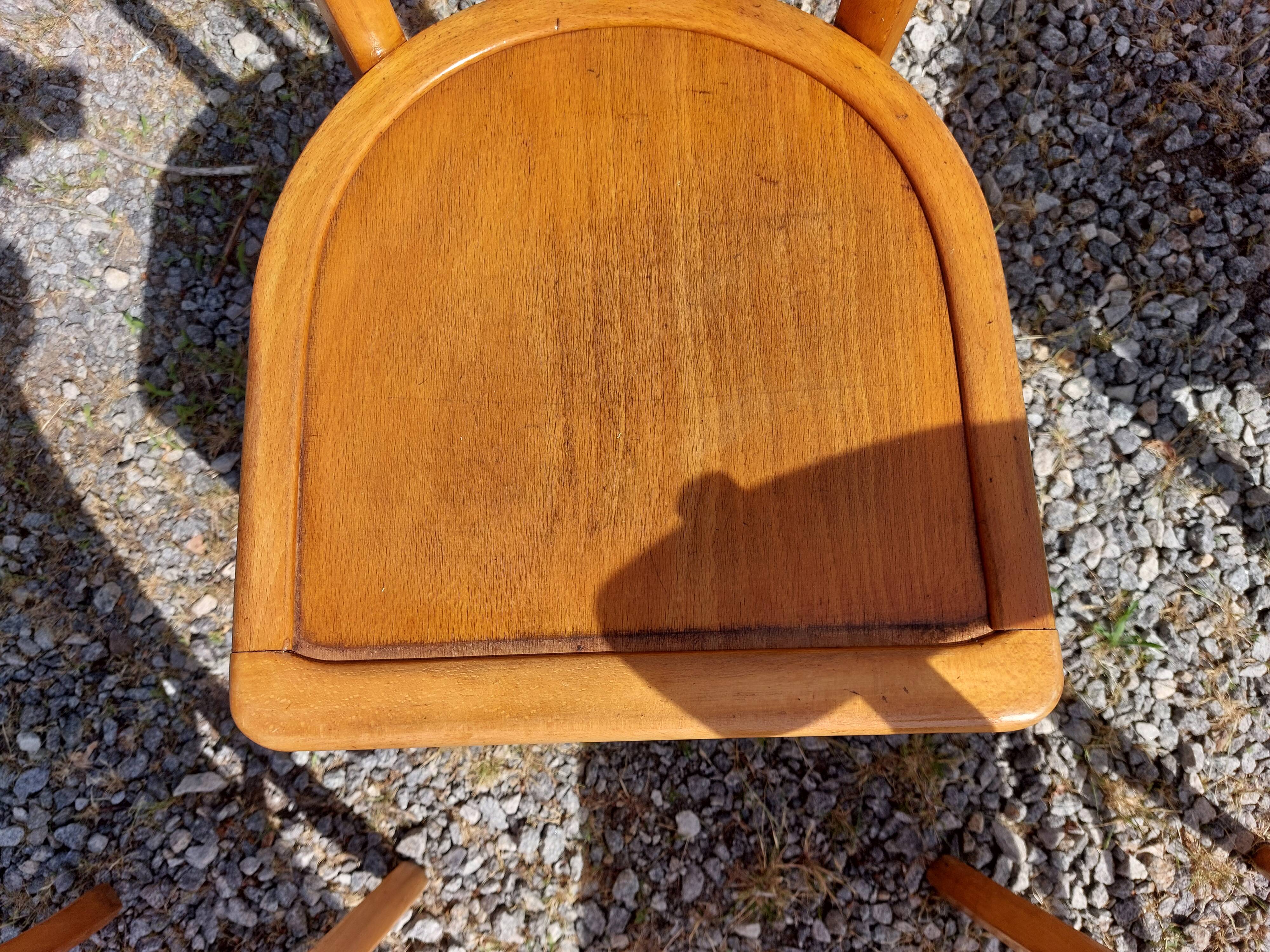 6 chaises bistrot, teinte claire