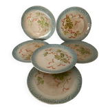Set of 6 flat plates