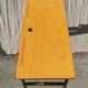 Vintage 2-seater desk with large metal locker