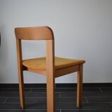 4 70s brutalist style chairs