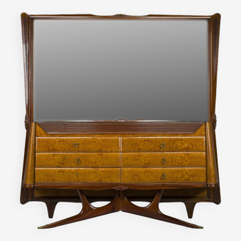 Coiffeuse ou console avec miroir par Vittorio Dassi, années 1950