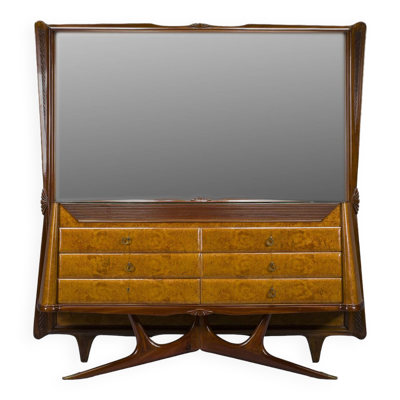 Coiffeuse ou console avec miroir par Vittorio Dassi, années 1950
