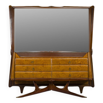 Coiffeuse ou console avec miroir par Vittorio Dassi, années 1950