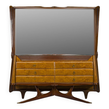 Coiffeuse ou console avec miroir par Vittorio Dassi, années 1950