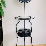 Folding wrought iron toiletry stand, 19th century