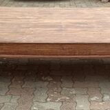 Very large old wooden coffee table