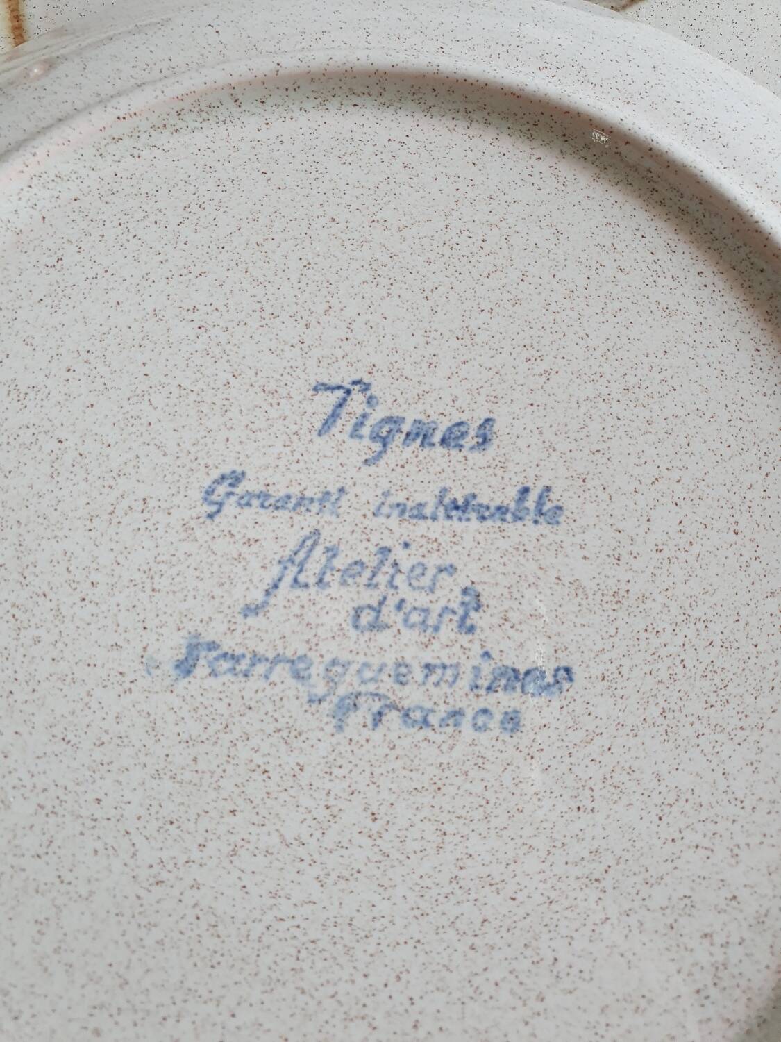 Vintage Sarreguemines dessert plates