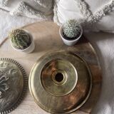 Ancien brûleur d’encens en laiton ou boîte en laiton