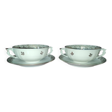 Bernardaud Limoges porcelain cups and saucers
