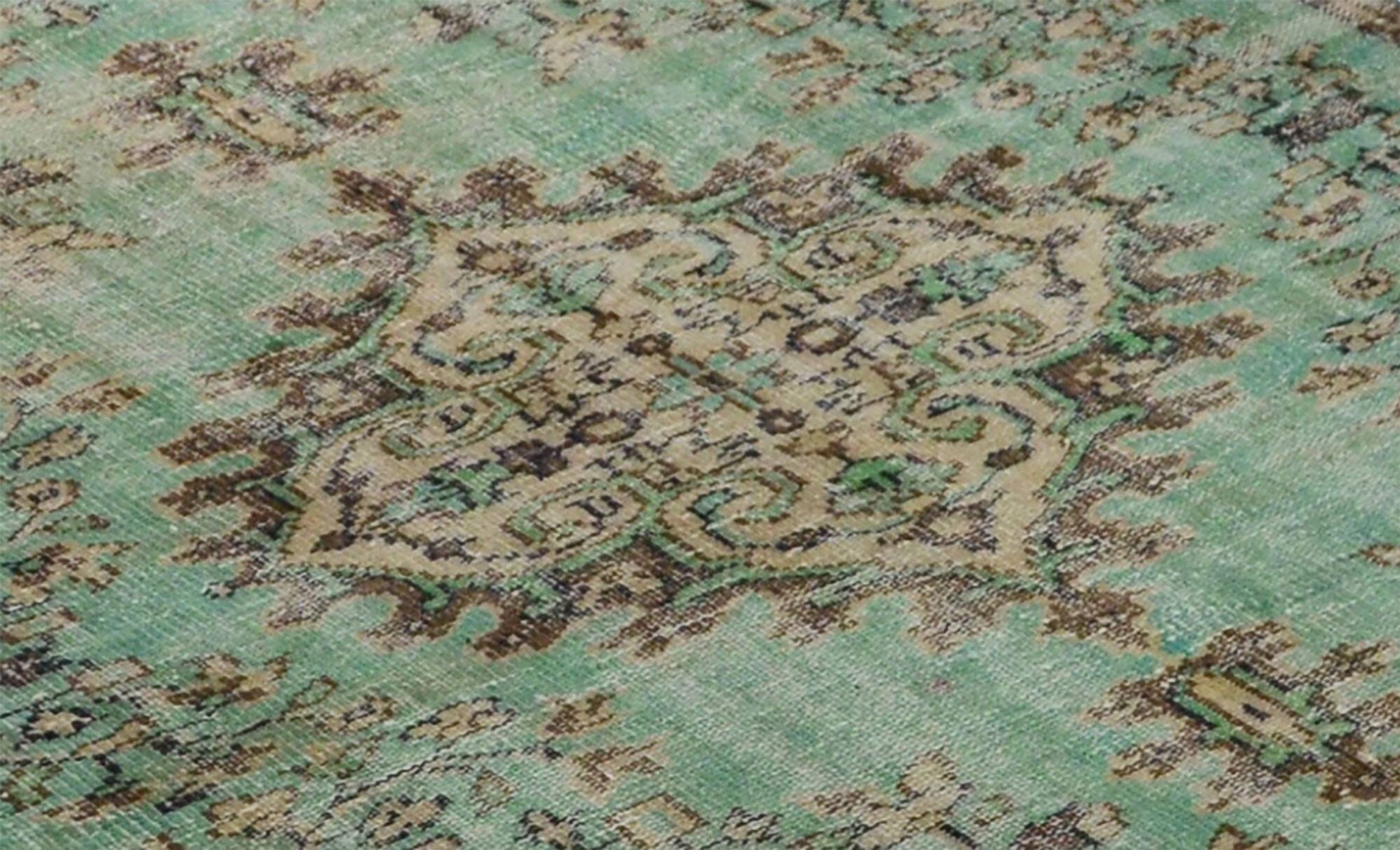 One-of-a-kind turkish handwoven vintage rug - rustic vintage charm 270x 145 cm