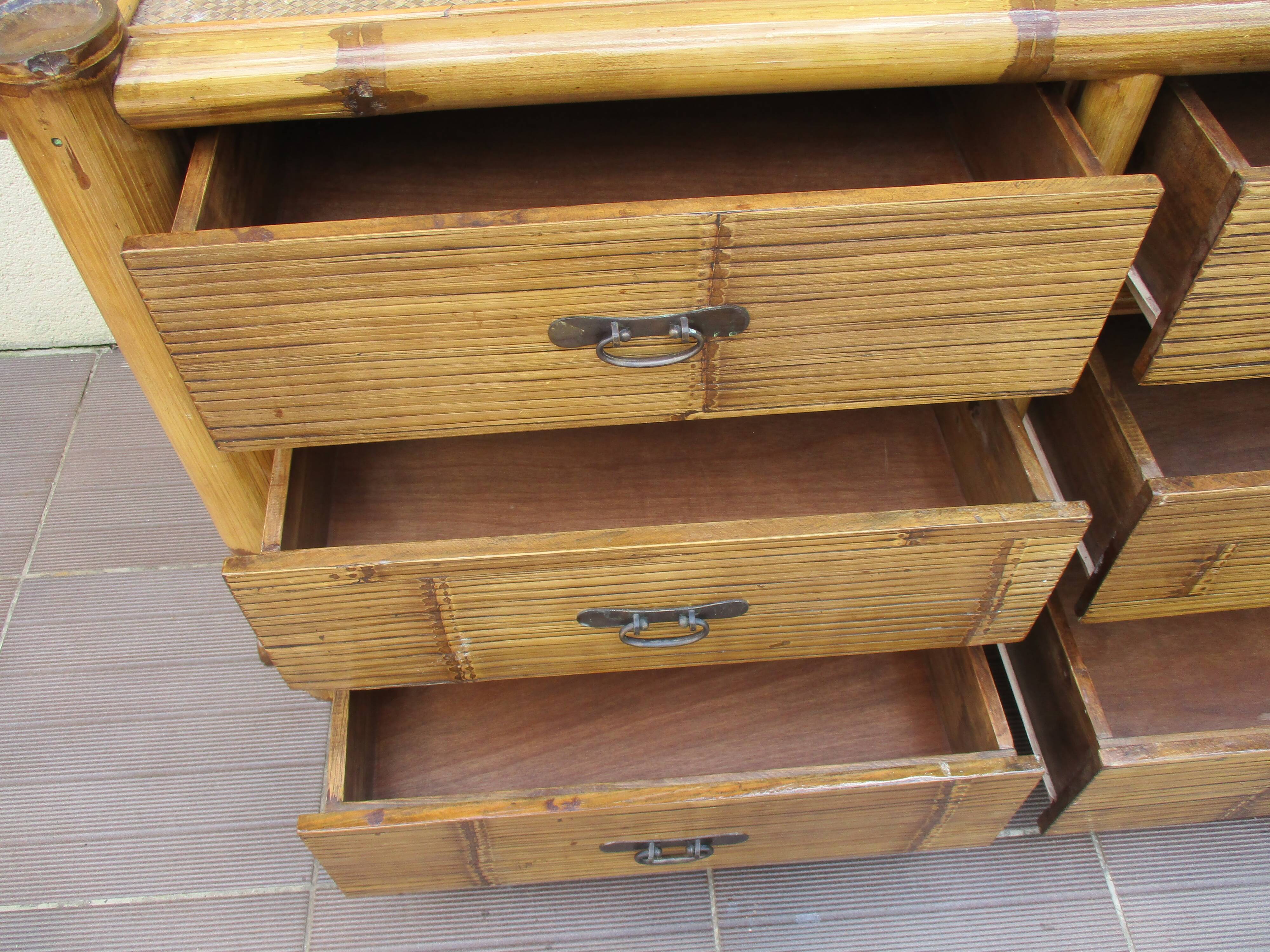 Bamboo dresser