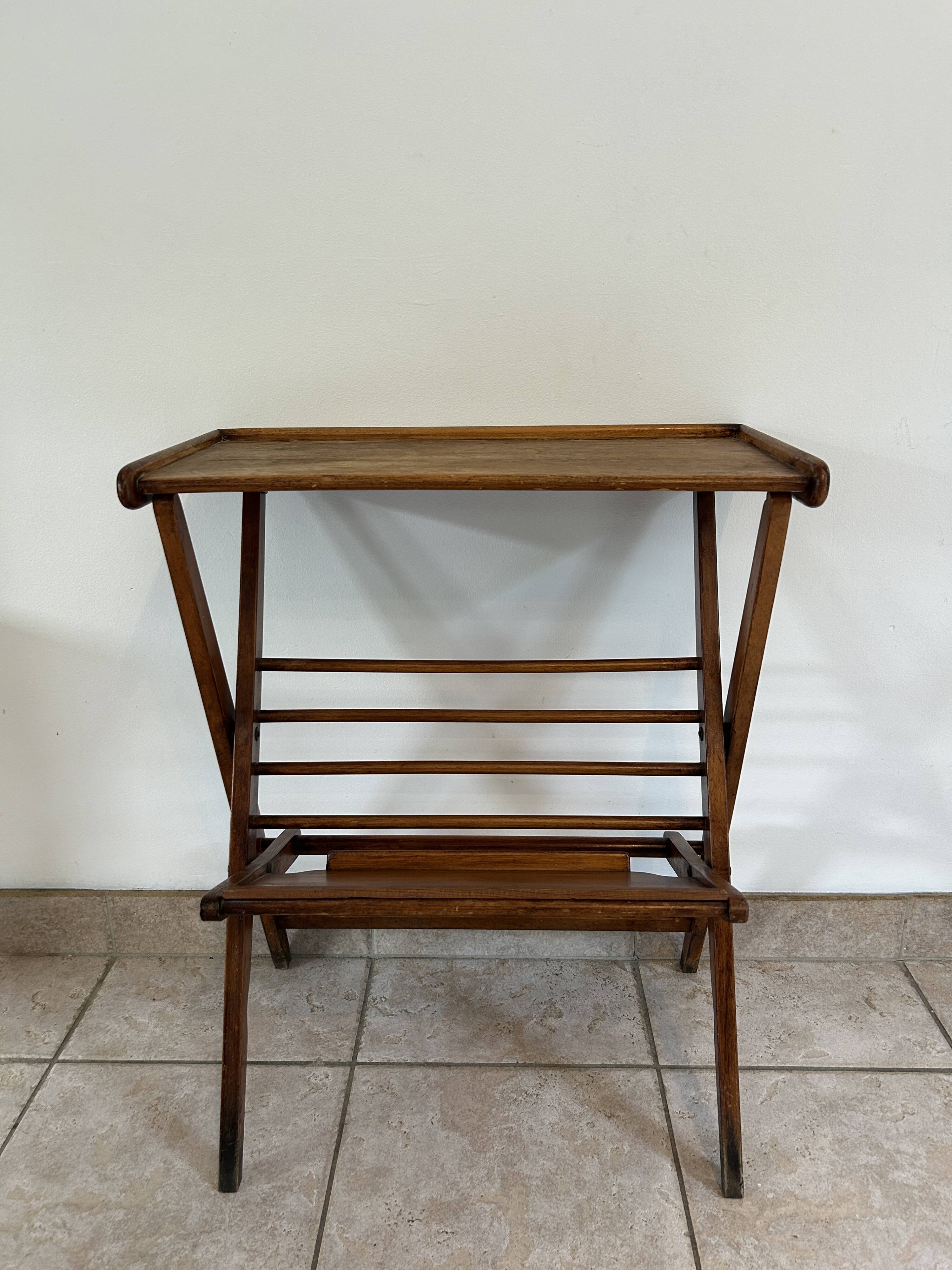 Table d'appoint, porte-revues scandinave vintage