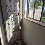 Bronze tripod floor lamp
