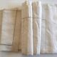 Drap et taies trousseau de réserve en fil de lin brodé de perles