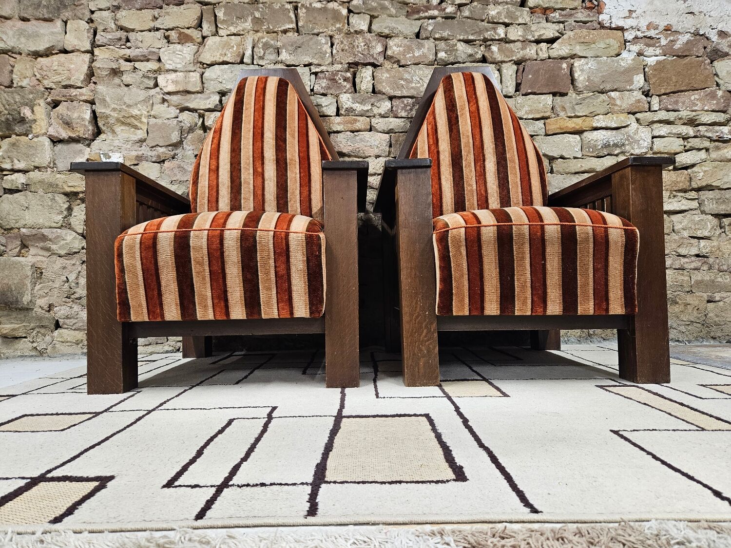 Pair armchair art deco