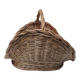 Old light wicker log basket