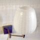 Wall lamp - reading light in chromed metal and opaline globe - 20th century