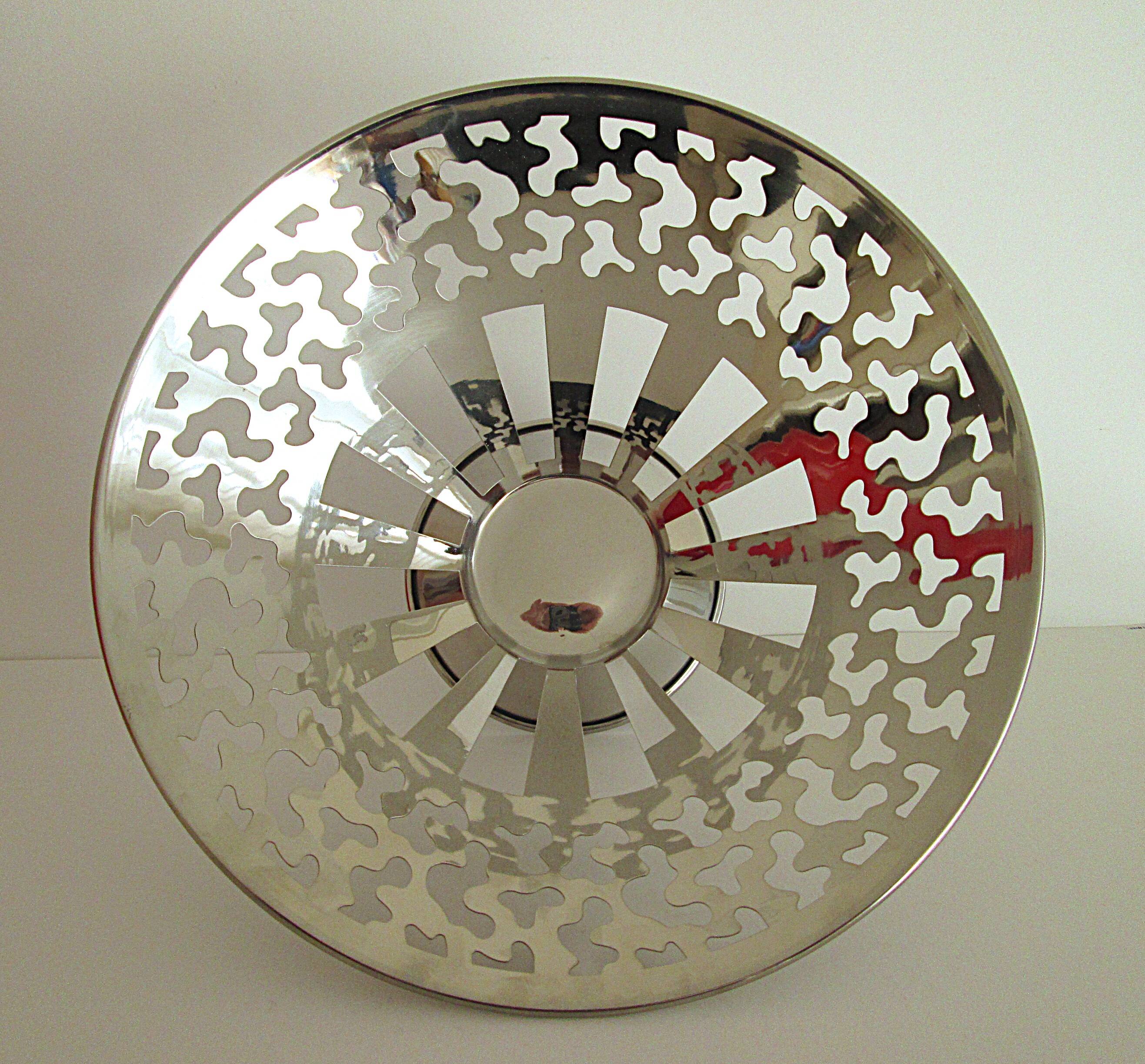 Vintage 1987 George Sowden Bodum Sereno  Memphis Style stainless steel bowl