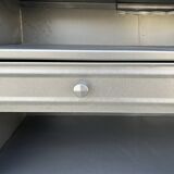 Metal kitchen cabinet, ball handles, 1950s