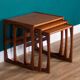 Retro teak 1960s g plan quadrille nest of coffee tables