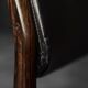 Modern vintage Scandinavian chairs in rosewood and black leather from the mid-century by Bramin, set of 3.