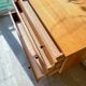 Vintage Scandinavian commode from the 1950s – Wooden furniture with 3 drawers, Nordic furniture, retro storage.